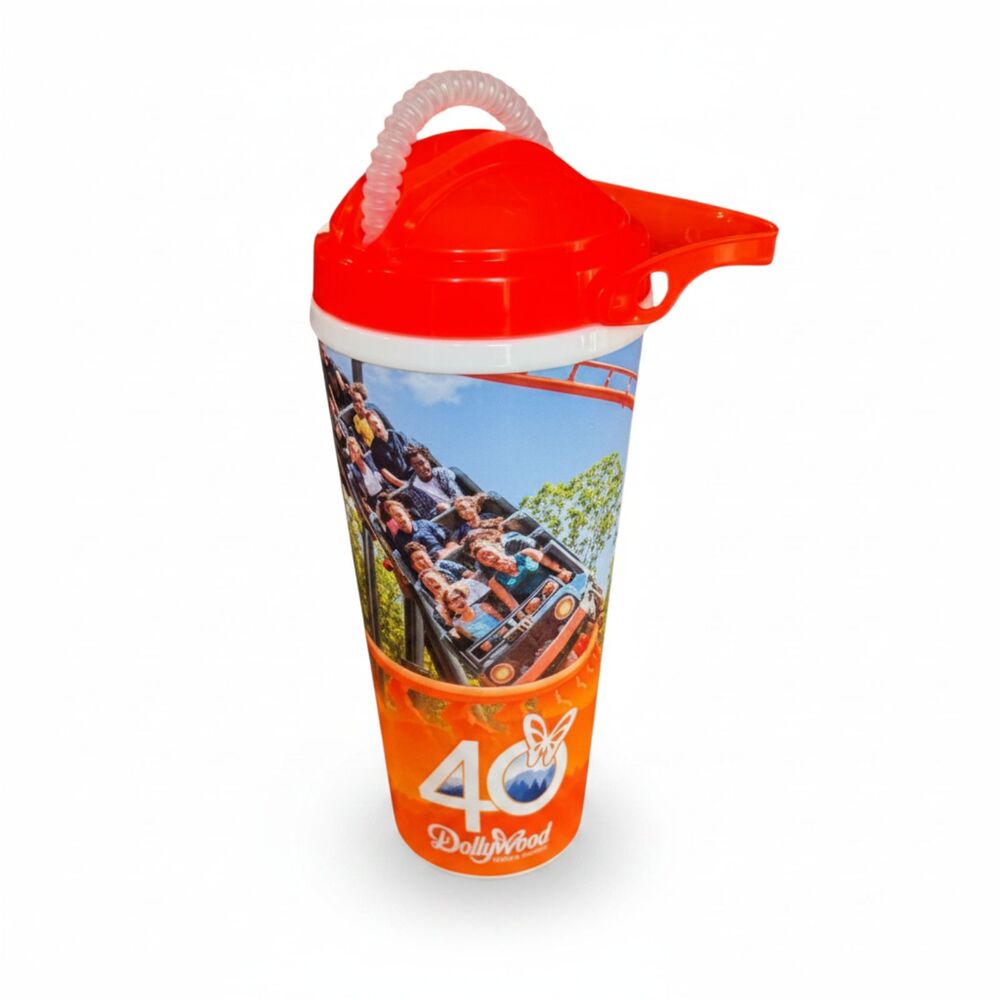 Dollywood 40 Years Splash Country 25 Years Souvenir Tumbler 20oz